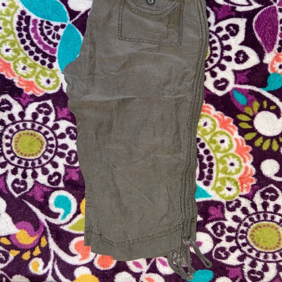 Nine West Size 6 Linen Blend Capris - Picture 4 of 4